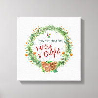 Merry & Bright Christmas Wreath