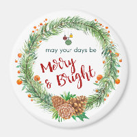 Merry & Bright Christmas Wreath