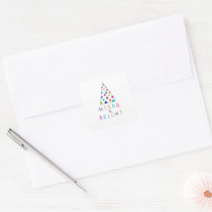 Merry & Bright Classic Round Sticker