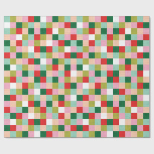Merry & Bright Color Blocks Wrapping Paper