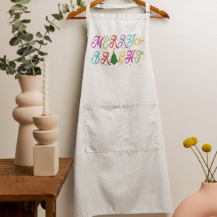 Merry & Bright Colourful Christmas Tree Women's Standard Apron