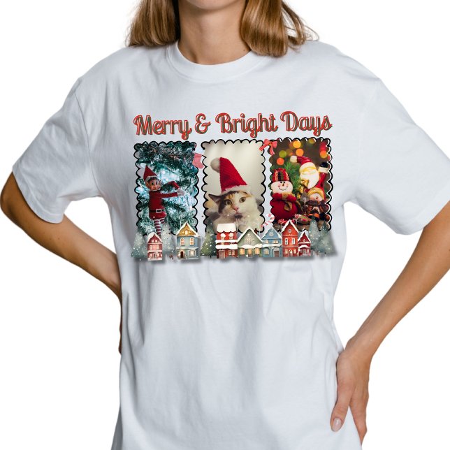 Merry & Bright Days Christmas Memory  T-Shirt (Creator Uploaded)