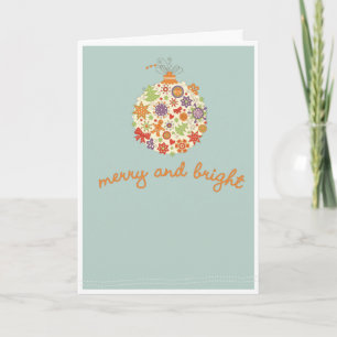 Merry & Bright Folded Greeting Card
