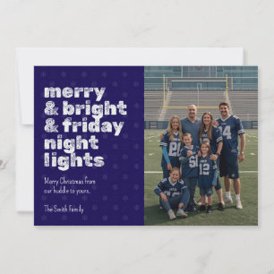 Merry & Bright & Friday Night Lights Photo Card