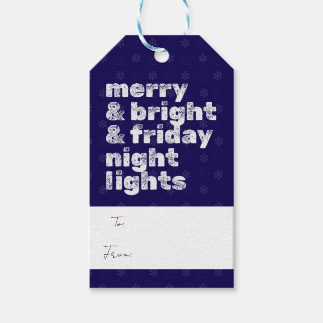 Merry & Bright & Friday Night Lights Tag (Front)