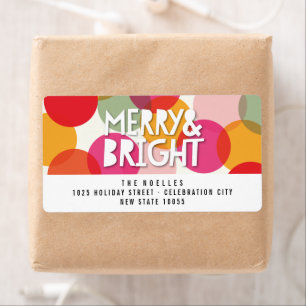 Merry & Bright Fun Colourful Confetti Dots Holiday