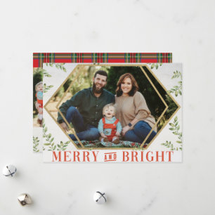 Merry & Bright Geometric Christmas Cards