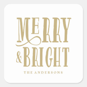 Merry & Bright Gift Tag Stickers