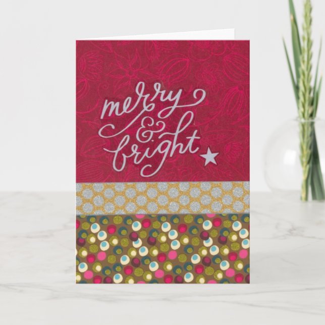 Merry & Bright Holiday Card (Front)