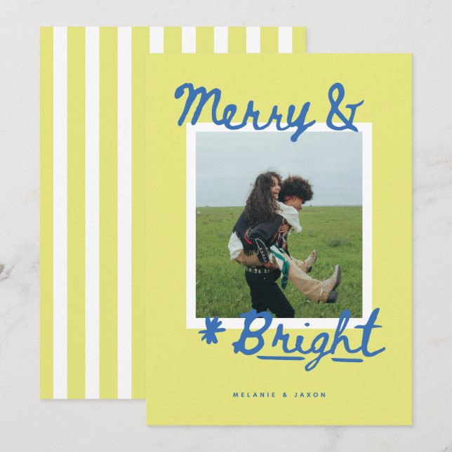 Merry & Bright Holiday Card (Front/Back)