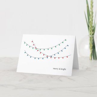 merry + bright Holiday Card