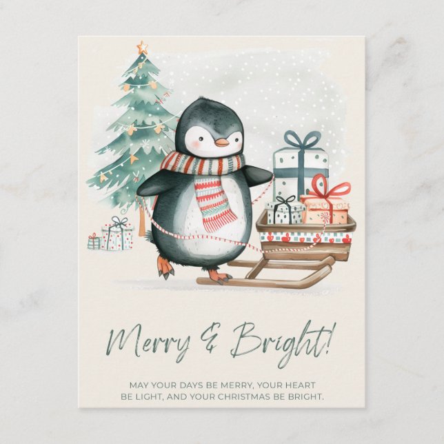 Merry & Bright Holiday Card (Front)