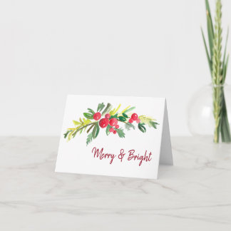 Merry & Bright Holiday Card