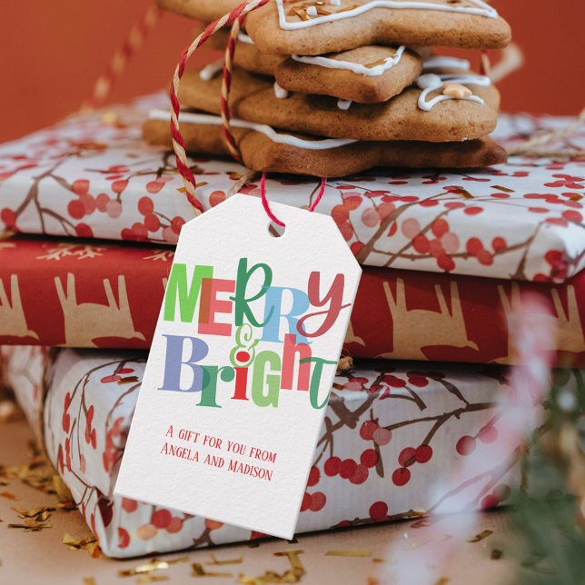 Merry & Bright Holiday Gift Tags (Creator Uploaded)