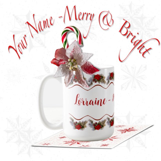 Merry & Bright Holiday Mug (Creator Uploaded)