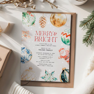 Merry & Bright Holiday Party Invitation