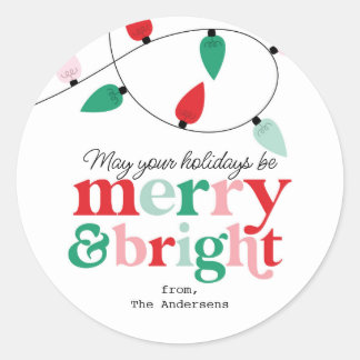 Merry Bright Lights Sticker