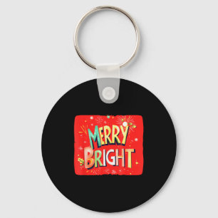 Merry Bright Magic For Holiday Cheer  Key Ring