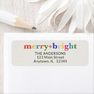Merry & Bright Minimal Colourful Christmas