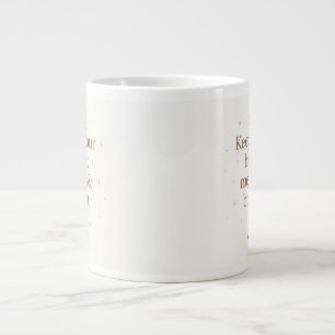 Merry & Bright Minimalist Christmas Quote mug