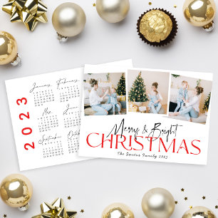 Merry&Bright Modern calligraphy 2023 Calendar