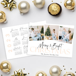 Merry&Bright Modern calligraphy 2023 Calendar