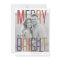 Merry & Bright Modern Colorful Photo Holiday Card