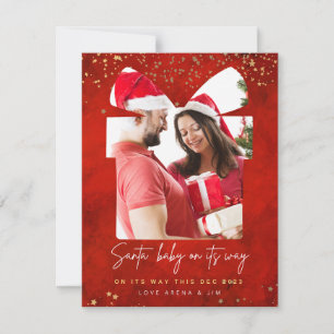 Merry & Bright New baby pregnancy announcement
