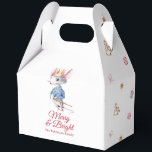 Merry & Bright Nutcracker Mouse Favour Box<br><div class="desc">Add a touch of nostalgic charm to your holiday celebrations with this elegant Christmas favour box. Featuring a watercolor nutcracker mouse on a white background with the festive phrase “Merry & Bright, ” it brings warmth and whimsy to your holiday table. Perfect for party favours, small gifts, or festive treats....</div>