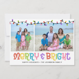 Merry & Bright Photo Holiday Card