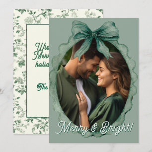 Merry & Bright Photo Holiday Christmas Card