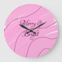 Merry & Bright pink curly doodle design girly mode