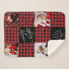 Merry & Bright Red Buffalo Plaid Christmas Photo