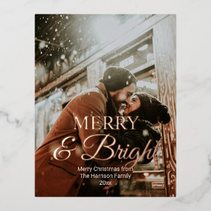Merry & Bright Rose Gold Photo Christmas Party
