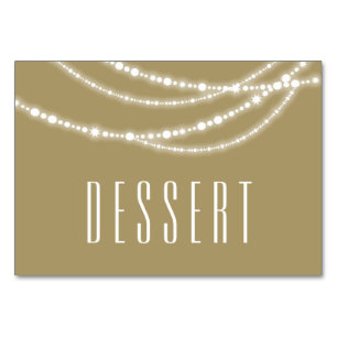 Merry & Bright Sparkles Holiday Table Food Sign Table Number