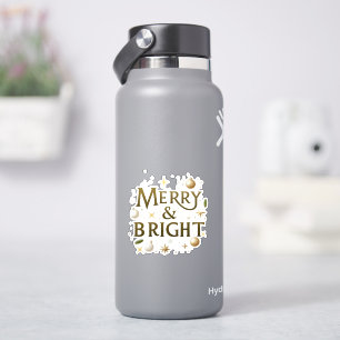 Merry & Bright Sticker – Minimalist Holiday Design