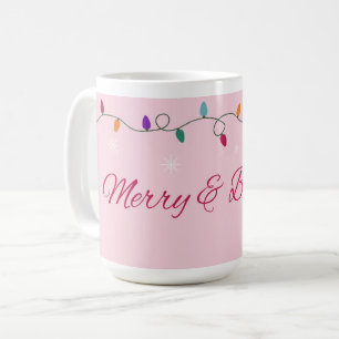 Merry & Bright Stylish Coffee Mug