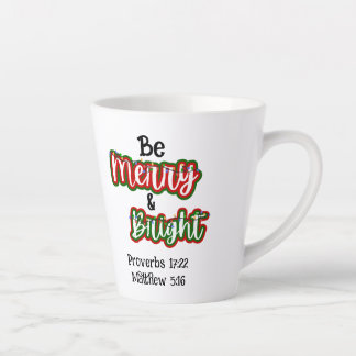 Merry & Bright T-Shirt Latte Mug