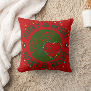 Merry & Bright Throw Pillow