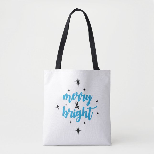 Merry & Bright Tote Bag (Front)