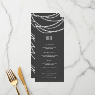 Merry & Bright Xmas Sparkling Lights Holiday Party Menu