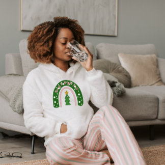 Merry & Bright Y'all Christmas Rainbow  Hoodie