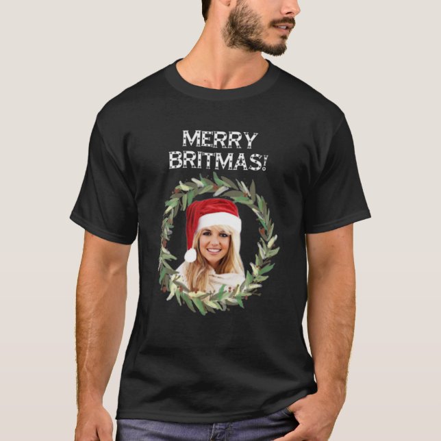 Merry Britmas A Very Christmas Music Christmas T-Shirt (Front)