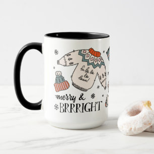 Merry & Brrright Winter Clothing Christmas Mug