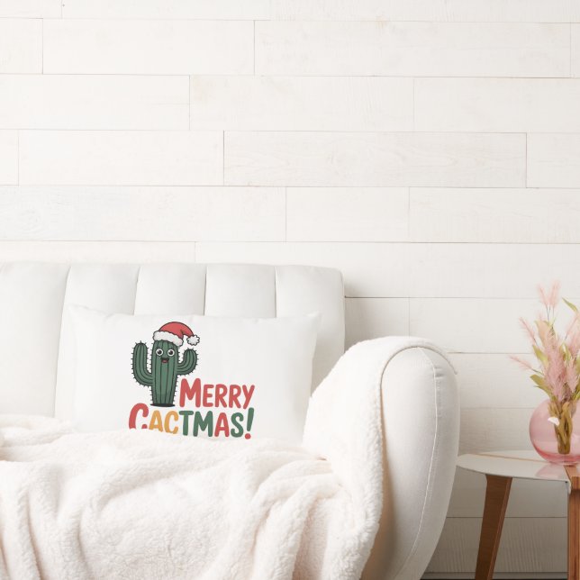 Merry Cactmas Lumbar Cushion (Couch)