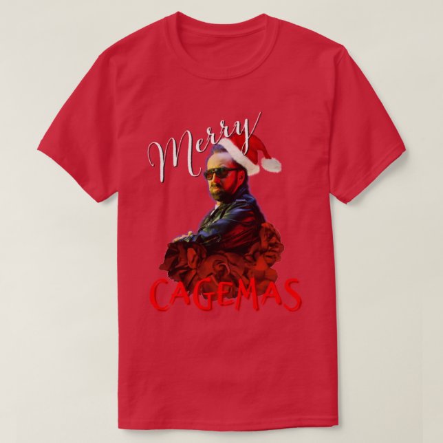 Merry Cagemas T-Shirt (Design Front)