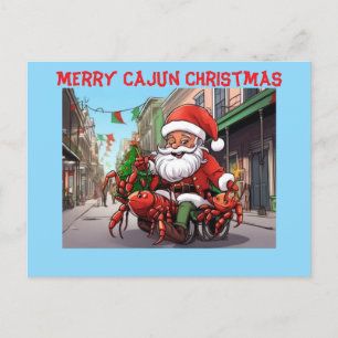 Merry Cajun Christmas Postcard