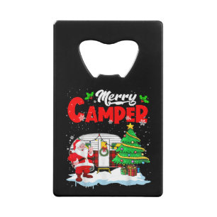 Merry Camper Christmas Santa Camper Camping Truck 