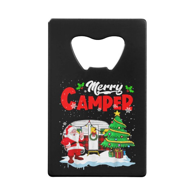 Merry Camper Christmas Santa Camper Camping Truck  (Front)