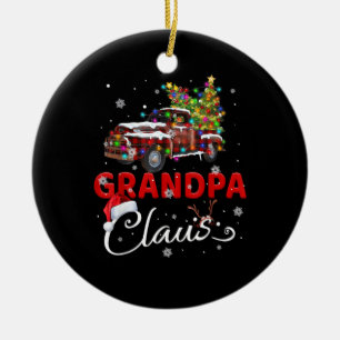 Merry Camper Christmas Santa Camping Truck Family  Ceramic Tree Decoration